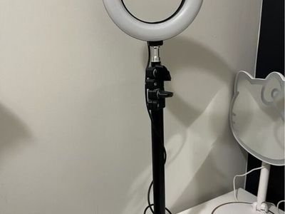 Adjustable Desktop LED Ring Light with Stand - Perfect for Streaming & Makeup