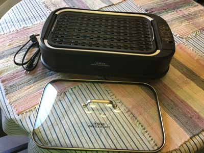 Power Smokeless Grill Indoor Electric Grill with Lid