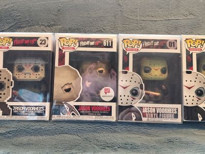 2011-2018 Funko Pops "Friday the 13th" Misc. Jason Pops. Prices in description