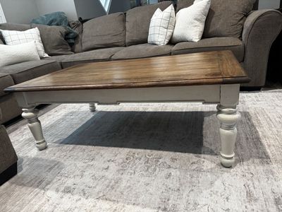 Farmhouse Style Wood Coffee Table