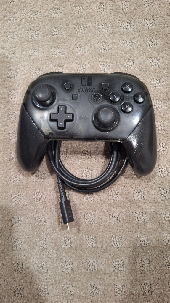 Nintendo Switch Pro Controller - Black, includes USB-C Cable