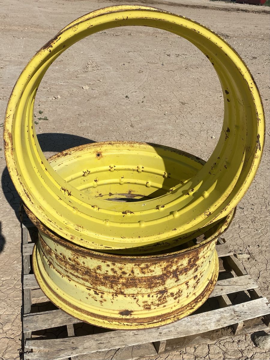 John Deere Wedge Style Tractor Rims 16”x38” - Set of 2