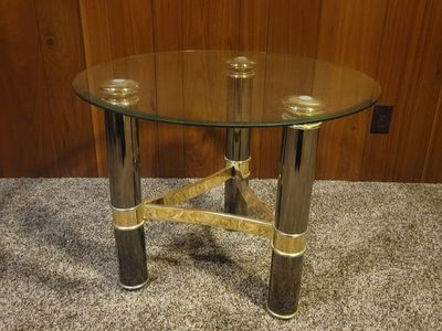 Circular end table