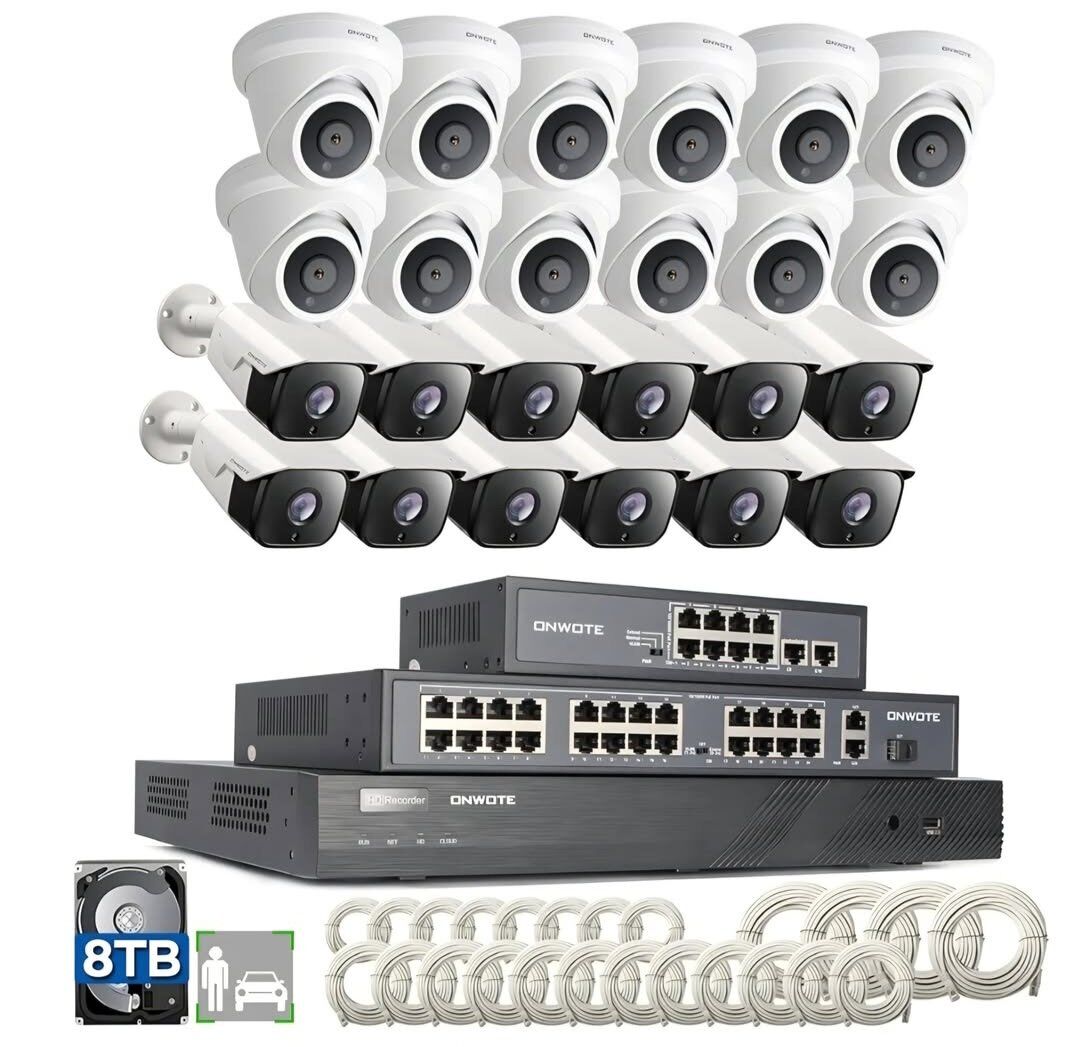 ONWOTE 32 Channel Security Camera System PoE, 12MP