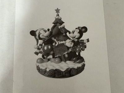 Disney Theme Park Merchandise Mickey's Tree Farm Figurine Christmas Holiday