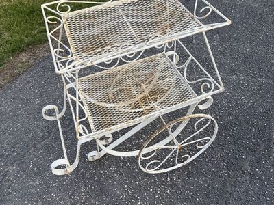 Vintage Wrought Iron Cart