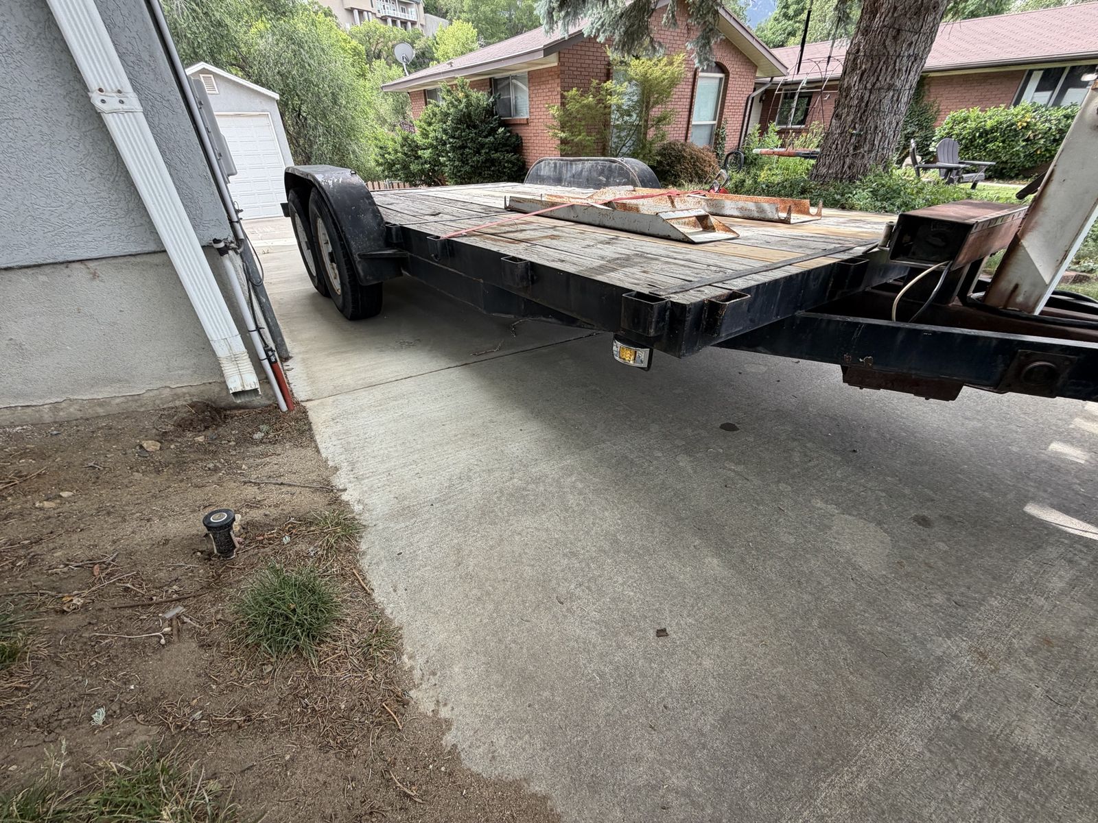16x6.5 heavy duty flatbed trailer