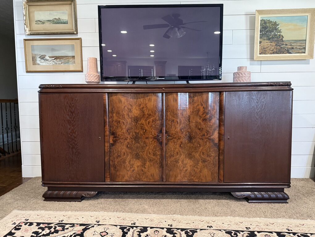 German Burl Wood Buffet