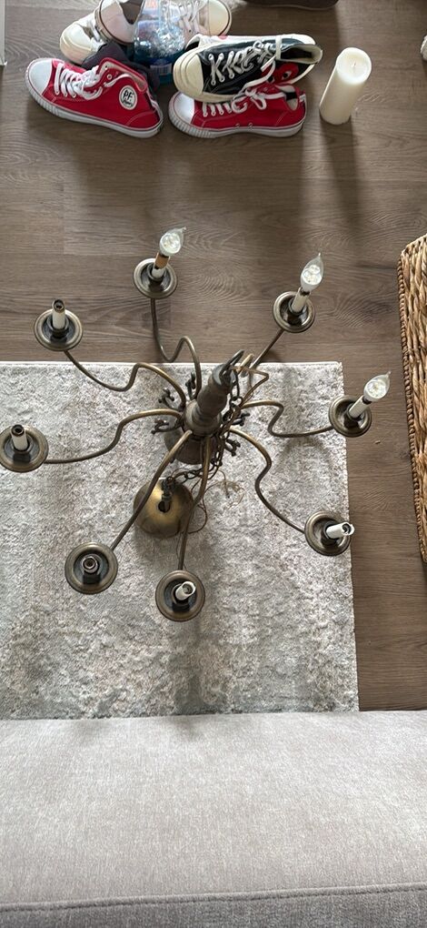 Vintage Brass Chandelier