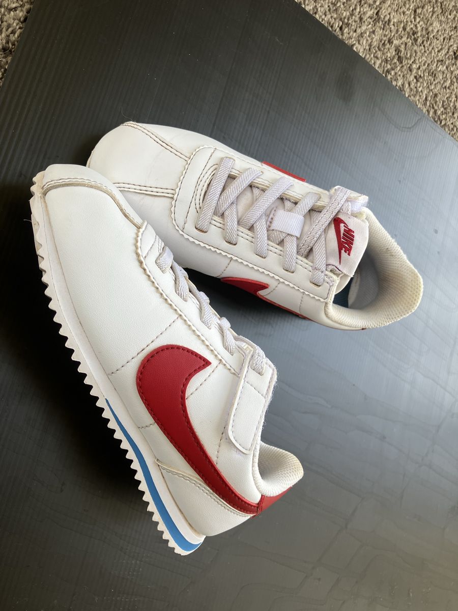 Nike Cortez Basic SL Kids Sneakers - Size 11C White/Red/Varsity Royal (DM0951-115)