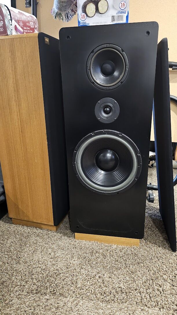 RBH Model 1261s Floorstanding Speakers – Classic Oak – Big HiFi Sound