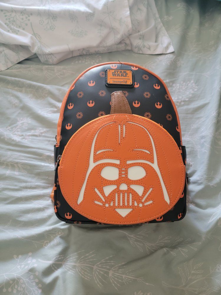 Loungefly Star Wars Darth Vader Halloween Pumpkin Mini Backpack