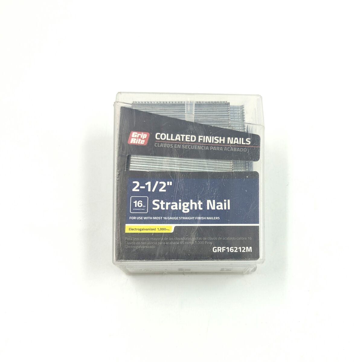 Collated Finish Nails Straight Nal 16ga GRF16212M