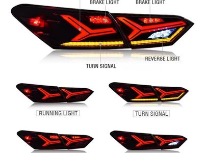 LED Taillights for 2018-2024 Toyota Camry - Running, Brake, Turn Signal, Reverse Light