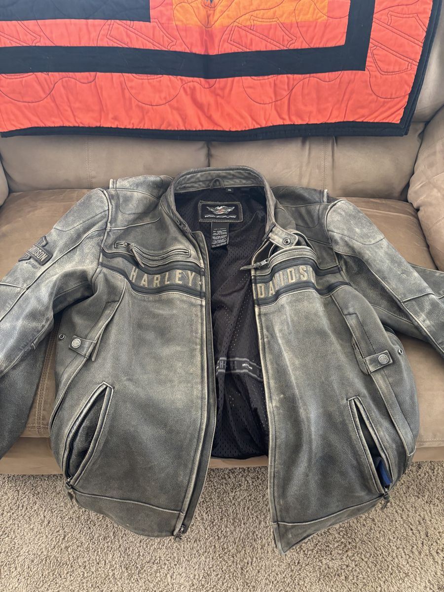 Harley retro leather jacket