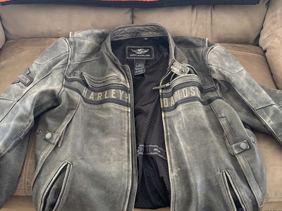 Harley retro leather jacket