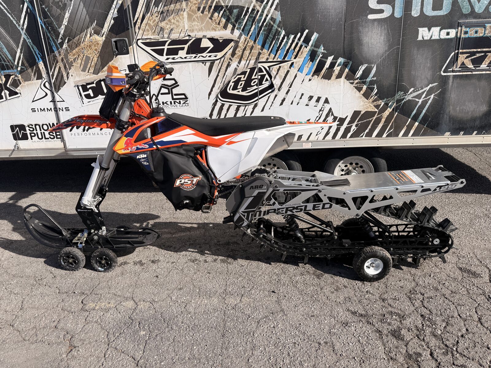 2016 KTM 450SX-FE FACTORY EDITION W/ ARO 3 TIMBERSLED