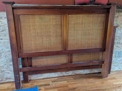 queens size headboard and foot board