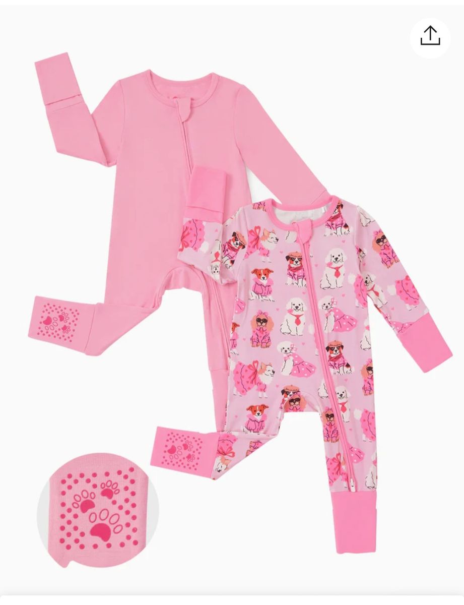 NEW PATPAT Baby Footie Romper 2 Piece Set 0-3 Months