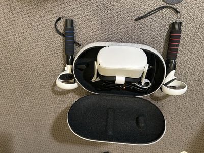Oculus Quest 2 VR Headset Bundle with Controllers, Carrying Case, & Grip Extensions