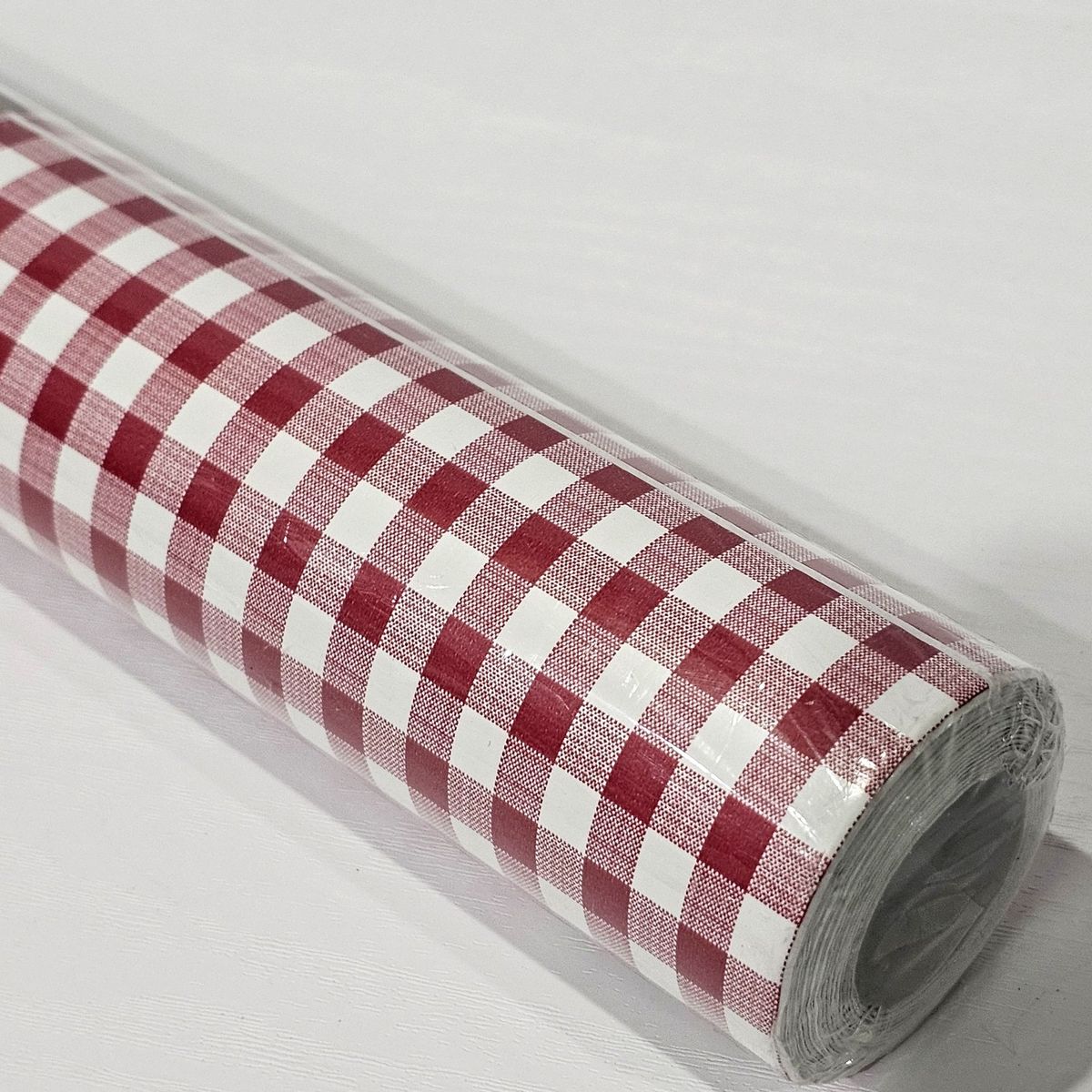 Red And White Gingham Peel And Stick Shelf Liner