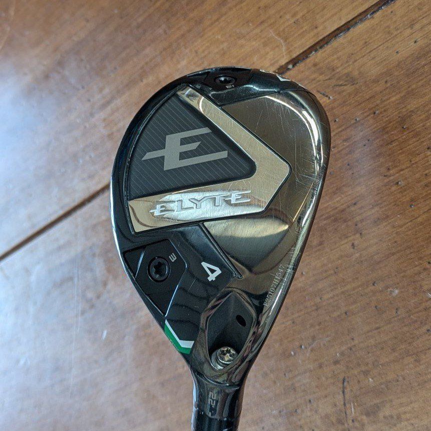 Callaway Elyte 4 Hybrid 22 Degree Loft Denali 70g 6.0 Stiff Graphite Shaft-Like New!