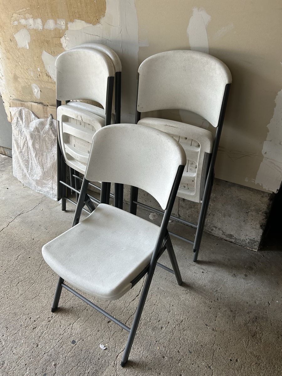 4 Lifetime Folding Chairs