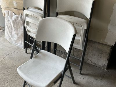 4 Lifetime Folding Chairs