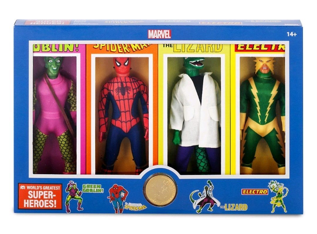 Spider-Man 8" limited Mego figure set set