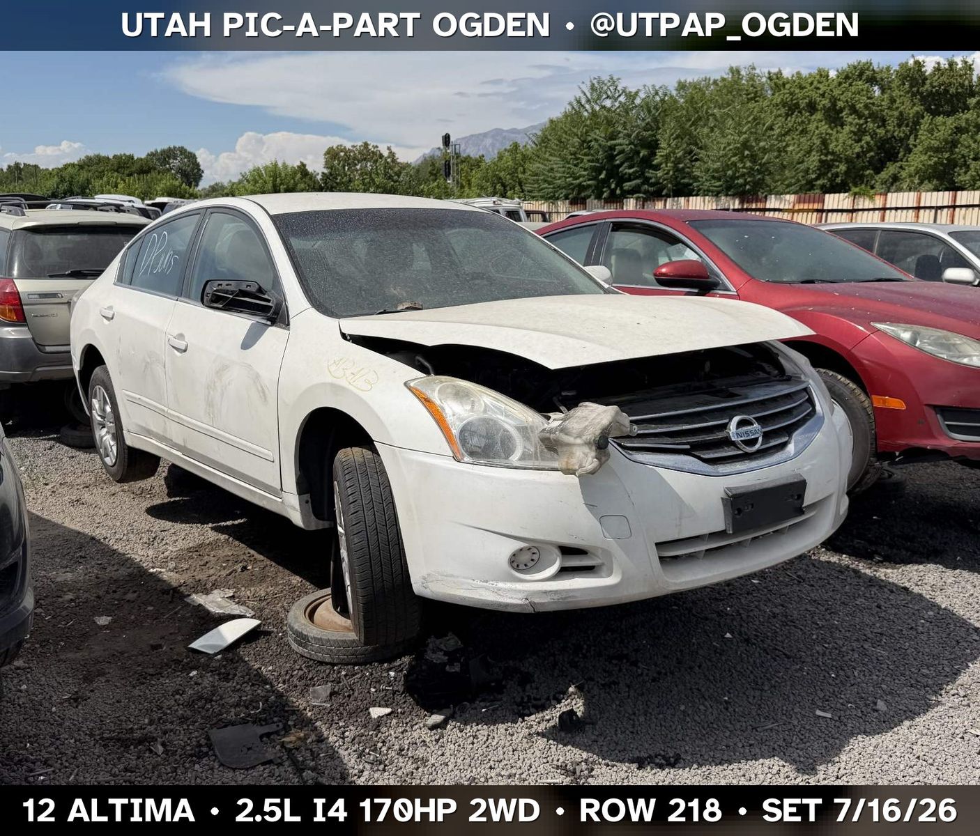 2012 Nissan Altima Parts - UTPAP Ogden