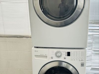 LG stackable or side by side washer and dryer set