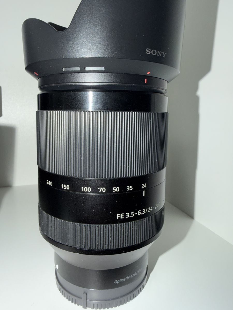 Sony FE 24-240mm f/3.5-6.3 OSS FE-Mount Zoom Lens with Hood & B+W UV Haze Filter
