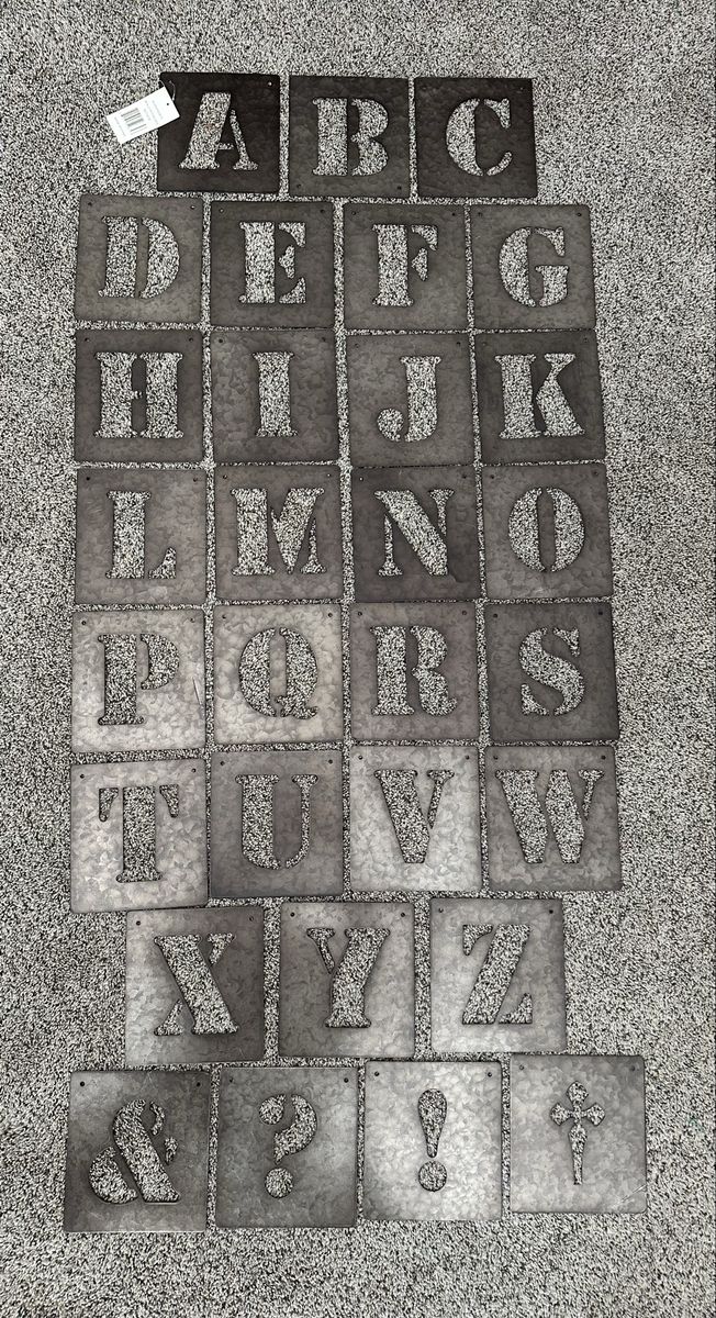 Brass stencils