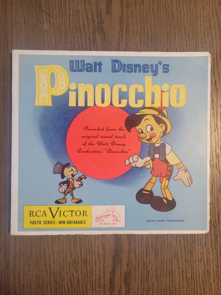 Disney Pinocchio RCA Victor Youth Series Non-Break