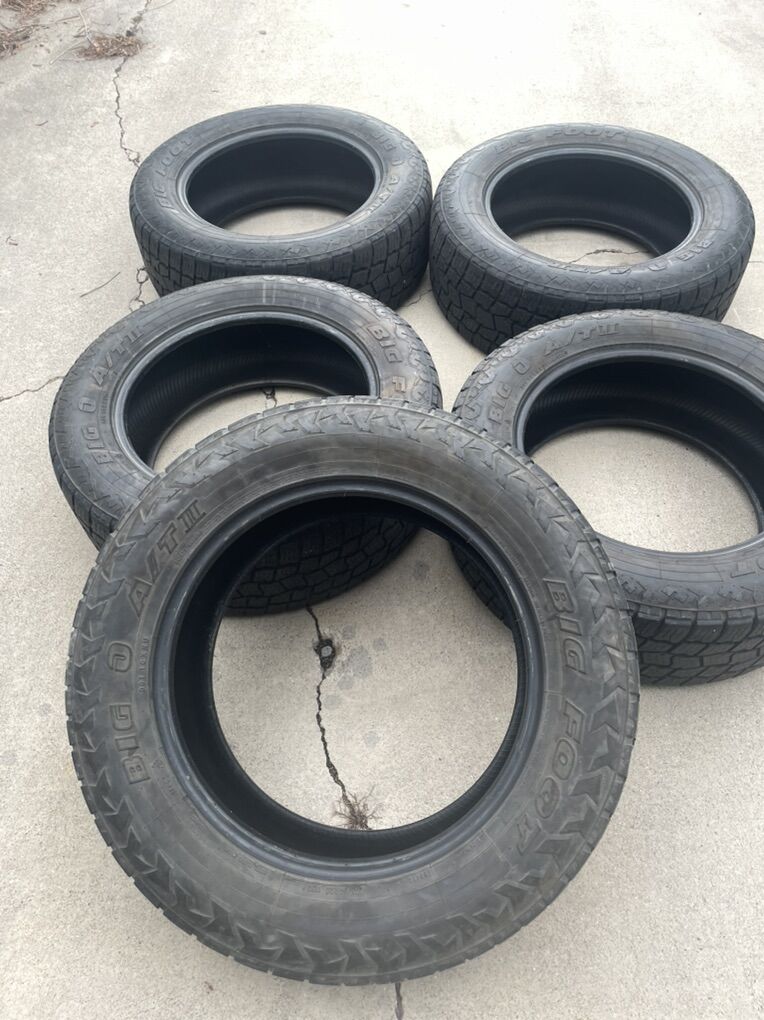 275/60r20 Big O Big Foot AT 2's