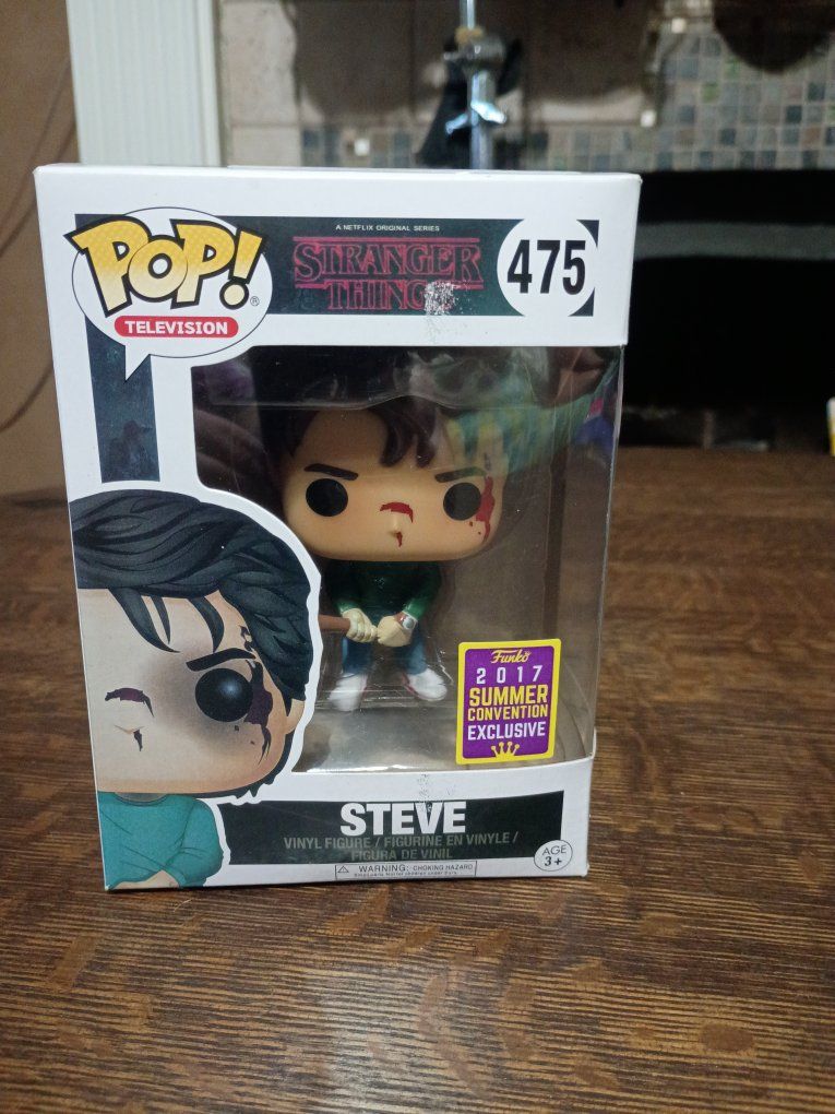 Funko Pop! Television Stranger Things Steve #475 2017 Summer Convention Exclusive Vinyl Figure