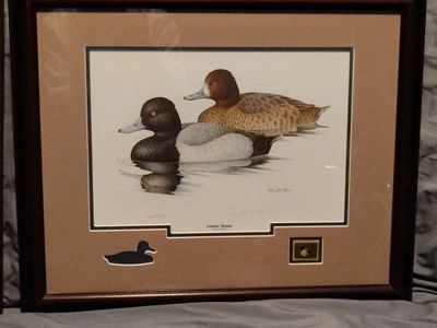 Pair Of Vintage 1981 Signed and Numbered Limited Edition Duck Prints By Robert Richert.