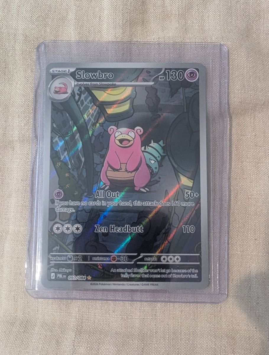 Pokemon Slowbro Pitch Black - Illustration Rare Holo Full Art 090/084