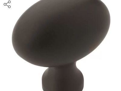 Amerock Vaile Collection flat black Knob