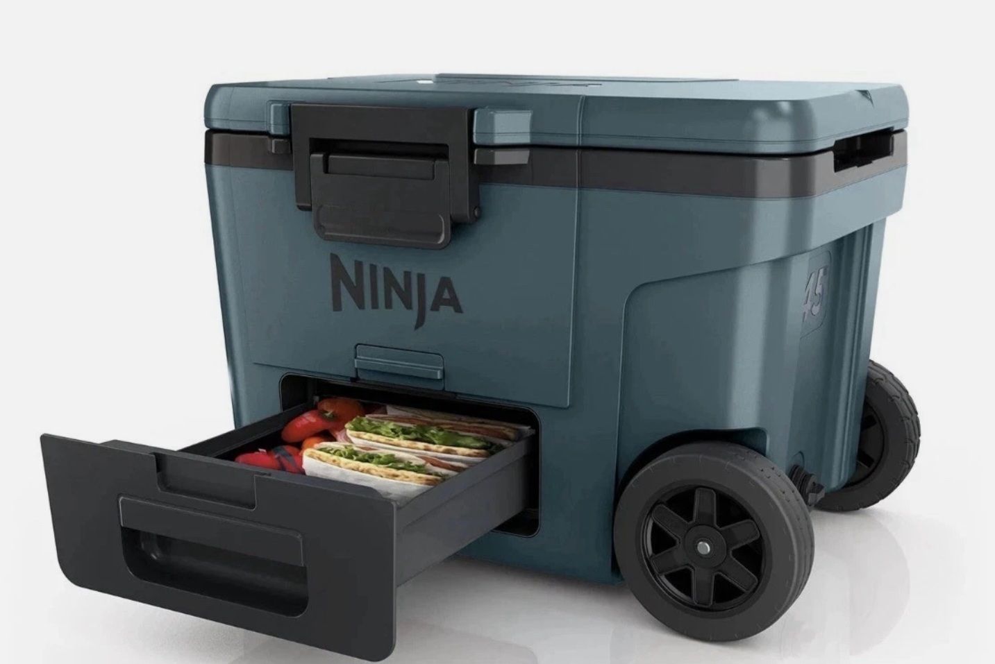 New in Box Ninja FrostVault 45 Qt Wheeled Cooler with Dry Zone
