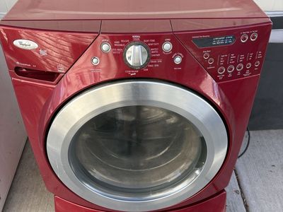 Whirlpool Duet Front Load Washer Red 4.4 cu. ft. Used