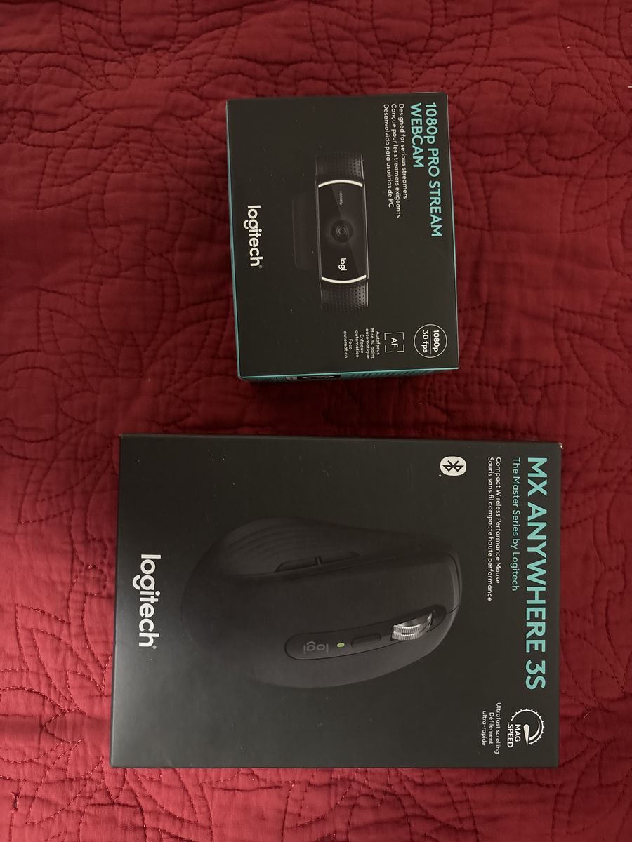Logitech MX Anywhere 3S & Logitech 1080p Webcam