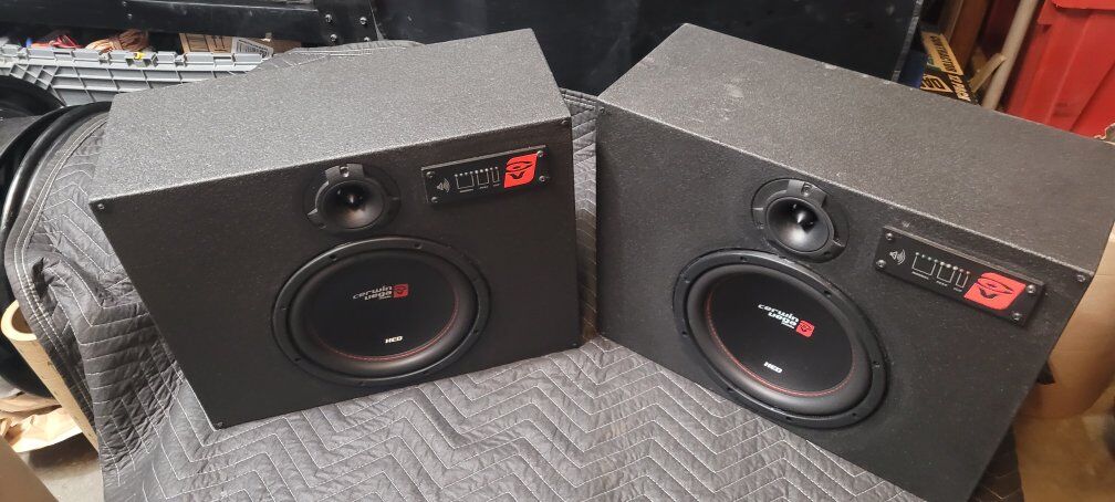 cerwin vega 10 inch subwoofer pair