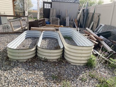 3 Raised Metal Garden Beds (Reconfigurable)