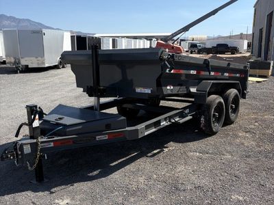 6x12 Dura-Haul DRM Telescopic Dump Trailer - 14K GVWR - 7 Gauge Floor
