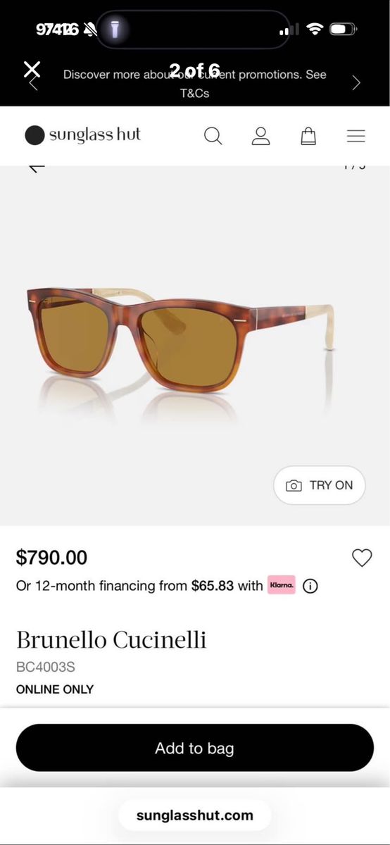 Brunello Cucinelli sunglasses BC4003S