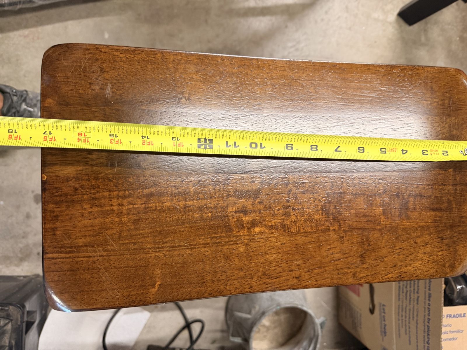 Wooden Bar Stool Brown Contour Seat