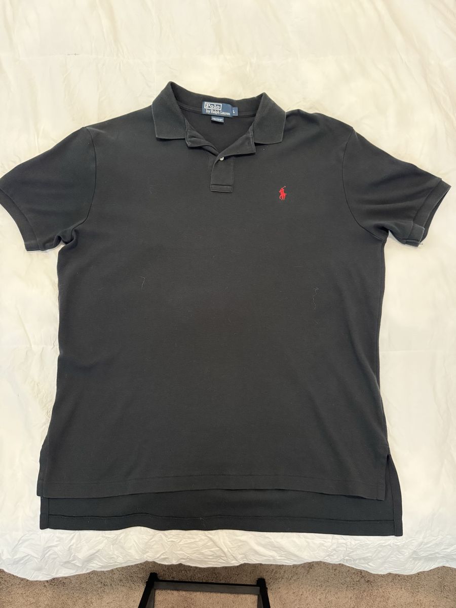 Polo by Ralph Lauren Black Polo Shirt Size Large