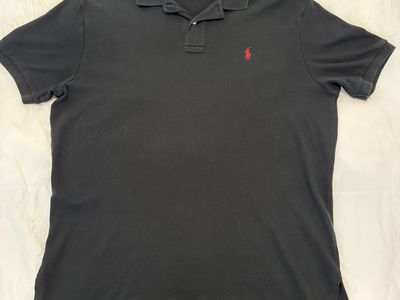 Polo by Ralph Lauren Black Polo Shirt Size Large