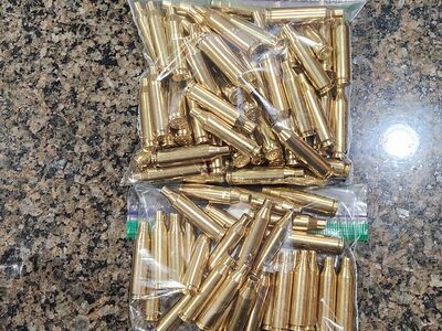 .243Win Once fired Brass